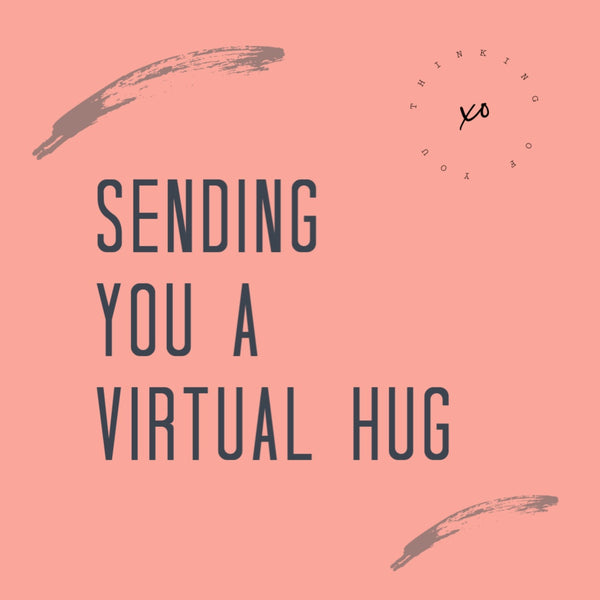 Sending you a Virtual Hug Personalized Candle